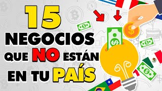 Negocios SIN Competencia 💸 Negocios Rentables que NO Están en tu País [upl. by Kedezihclem]