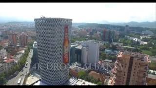 Tirana center by 4K Drone Albania [upl. by Ihtraa700]