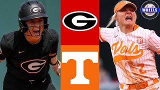 3 Georgia vs 4 Tennessee Highlights  2024 College Softball Highlights [upl. by Sirahc]