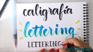 ✅ Curso de lettering  Lección 1 Diferencias entre caligrafía y lettering [upl. by Acinemod]