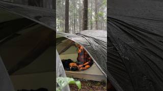 CAMPING IN HEAVY RAIN shorts [upl. by Onez]