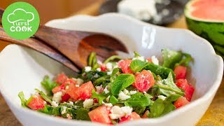 Erfrischung für heiße Tage ☀️ Wassermelonen Feta Salat 😍 [upl. by Gilberta453]