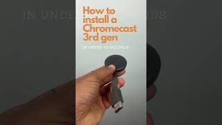 HOW TO SETUPINSTALL CHROMECAST 3RD GEN [upl. by Nimoynib]