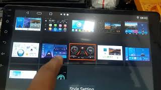 How to change Theme in Android Car stereo Style setting password of T5 Android Car Player [upl. by Suivatnom]