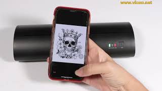 VLOXO Bluetooth Tattoo Stencil Printer Using Guide [upl. by Koppel]