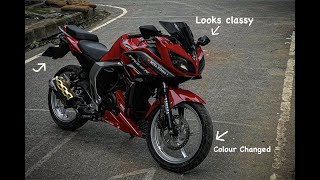 Rim colour changed New look  Yamaha Fazer v2 modified MiTs Films [upl. by Yssenhguahs564]