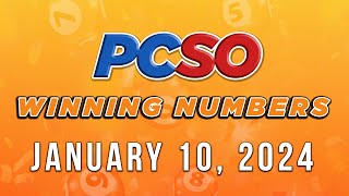 P641M Jackpot Grand Lotto 655 2D 3D 4D and Mega Lotto 645  January 10 2024 [upl. by Ardnazxela157]