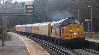 37219 passing Sandling on Test Train move  612024 [upl. by Panta]