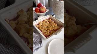 Peach and Cherry Cobbler Recipe summer dessert cobbler [upl. by Nynnahs]