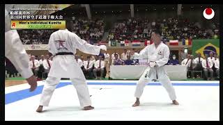 MULOLO Jonathan 🥋🇧🇪 vs HIKARU Hirose🥋🇯🇵  JKA WORLD CHAMPIONSHIPS 2024  QUART DE FINALE [upl. by Ocimad]