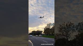 Plane landing  John F Kennedy Airport New York Queens  USA 2023  shorts [upl. by Fatsug]