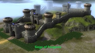 Stronghold 2 Siege Mode Fougeres Attacker Side [upl. by Meave]