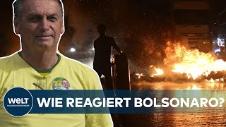 BRASILIEN Wahlverlierer Bolsonaro abgetaucht  Anhänger protestieren  WELT Thema [upl. by Suoiluj617]