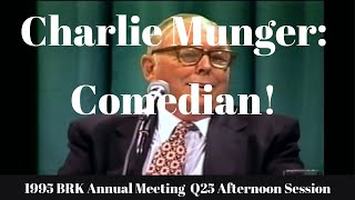 Charlie Munger I Have A Poor Record Educating My Own Children 1995 BRK AGM Q25pm [upl. by Drawyah]