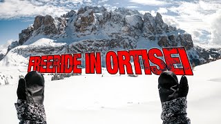 FREERIDE IN ORTISEI 💥 Mi sono schiantato contro un albero [upl. by Ridley]