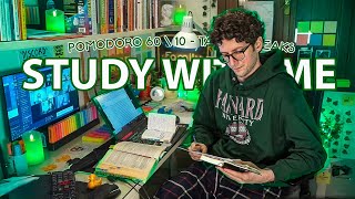 STUDY WITH ME LIVE POMODORO  11 HOURS STUDY CHALLENGE ✨ Harvard Student Relaxing Rain Sounds [upl. by Lynn583]