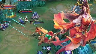 ODETTE AUSPICIOUS CHARM AGGRESSIVE GAMEPLAY  THERES NO MERCY FOR THE ENEMIES MOBILE LEGENDS [upl. by Eustacia]