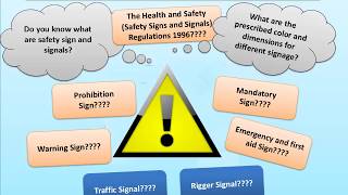 Safety Signage and signals [upl. by Cedell]