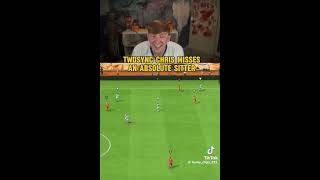 TWOSYNC CHRIS MISSES AN ABSOLUTE SITTER shorts youtubeshorts youtube subscribe fyp funny lol [upl. by Czarra]