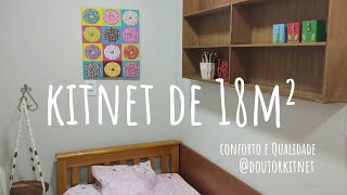 Muito pequena Tour kitnet 18² [upl. by Tem]