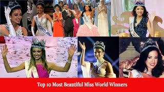 Top 10 Most Beautiful Miss World Winners [upl. by Haerr151]