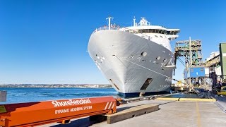 Geraldton Port  Cruise Ready with Shore Tension Units [upl. by Stevena]