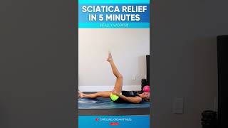 Sciatica Relief in 5 Minutes  Caroline Jordan [upl. by Eulaliah]