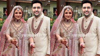 Parineeti Chopra and Raghav Chadhas weddings all secret details out 🥰 [upl. by Anilegnave393]