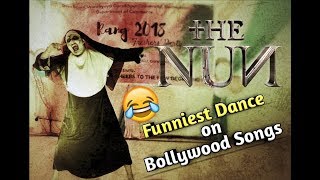 THE NUN dances on BOLLYWOOD Songs  Sadda Cyapa performing LIVE at DDU University [upl. by Hplodur626]