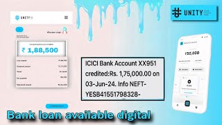 unity small finance Bank get instant personal loan without income proof 188500 loan approved [upl. by Edrick182]