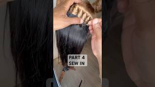 PART 2 HOW TO SEW HAIR EXTENSIONS ON viralvideo viralshort braids braidhair [upl. by Eilsew985]