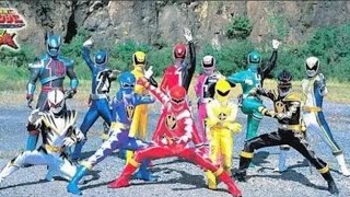 Dekaranger Vs Abaranger Henshin amp Roll Call [upl. by Gonagle]