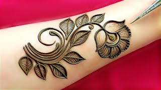 Very beautiful stylish front hand mehndi design  easy mehndi design  mehndi ka design  mehndi [upl. by Etteloc]