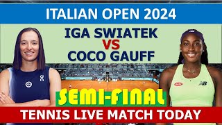 Iga Swiatek vs Coco Gauff  WTA Rome 2024 [upl. by Kielty]