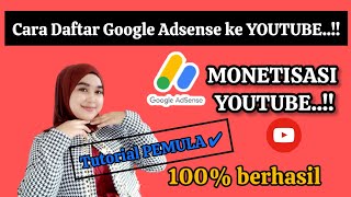 monetisasi Terbaru tutorial cara daftar Google Adsense ke YOUTUBE [upl. by Aramoy]