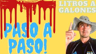 ✍ Problema REGLA De TRES y Conversión de LITROS A GALONES 2 en 1😉 [upl. by Lindgren]