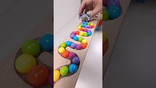 marble Run Race ASMR 171 Wooden Wave Course Colorful Marbles marblerun marblerunrace asmr [upl. by Adrienne]