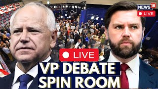 US Vice Presidential Debate LIVE  Vice President Debate Spin Room  US Elections 2024  N18G [upl. by Enilra]