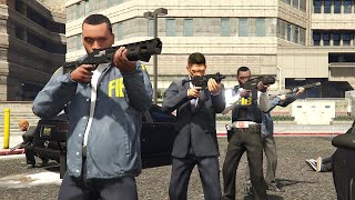 GTA 5 NPC Wars 14 FIB vs Zombies [upl. by Korff930]