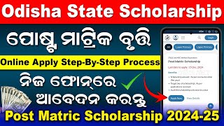 Post Matric Scholarship 202425 Apply Online  Odisha State Scholarship Portal Registration amp Apply [upl. by Goodyear]