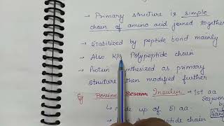 Primary structure of proteins [upl. by Orth]