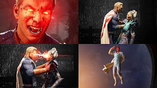 Mortal Kombat 1  All Homelander Fatalities amp Brutalities  4K 60ᶠᵖˢ ✔ [upl. by Sirovart]