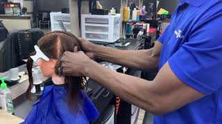 Texas Cosmetology Exam Haircut  Cosmetology Exam  State Board Exam Haircut [upl. by Sadnac109]