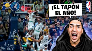 ¡EL TAPÓN FOR THE WIN MÁS LOCO QUE HE VISTO ¿SE DA CON LA CABEZA en el ARO  PACERS vs WOLVES [upl. by Ettennaj118]