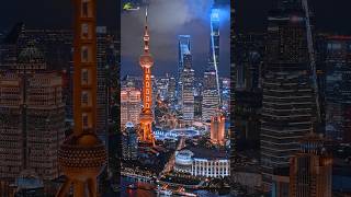 SHANGHAI  COUNTRYS BIGGEST CITY OF GLOBAL FINANCIAL HUB nightlife travel architecture [upl. by Oidivo]