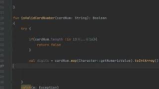 How to Validate a Credit Card Number in Kotlin Luhn Algorithm [upl. by Sucrad]