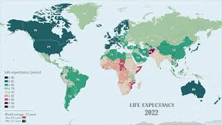 Life Expectancy Worldwide 20002022 [upl. by Edythe847]