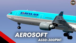 Spectacular A330300 PW Flight From Narita to Seoul  Prepar3D v54 [upl. by Jordain]