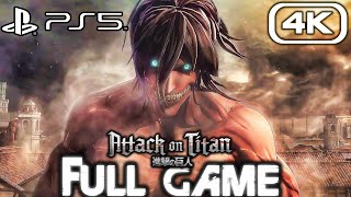 ATTACK ON TITAN PS5 Gameplay Walkthrough FULL GAME 4K 60FPS No Commentary [upl. by Anitram42]