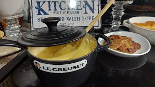 Le Creuset 175 Sauce Pan Matt Black  unboxing  Cooking Grits [upl. by Yancy]